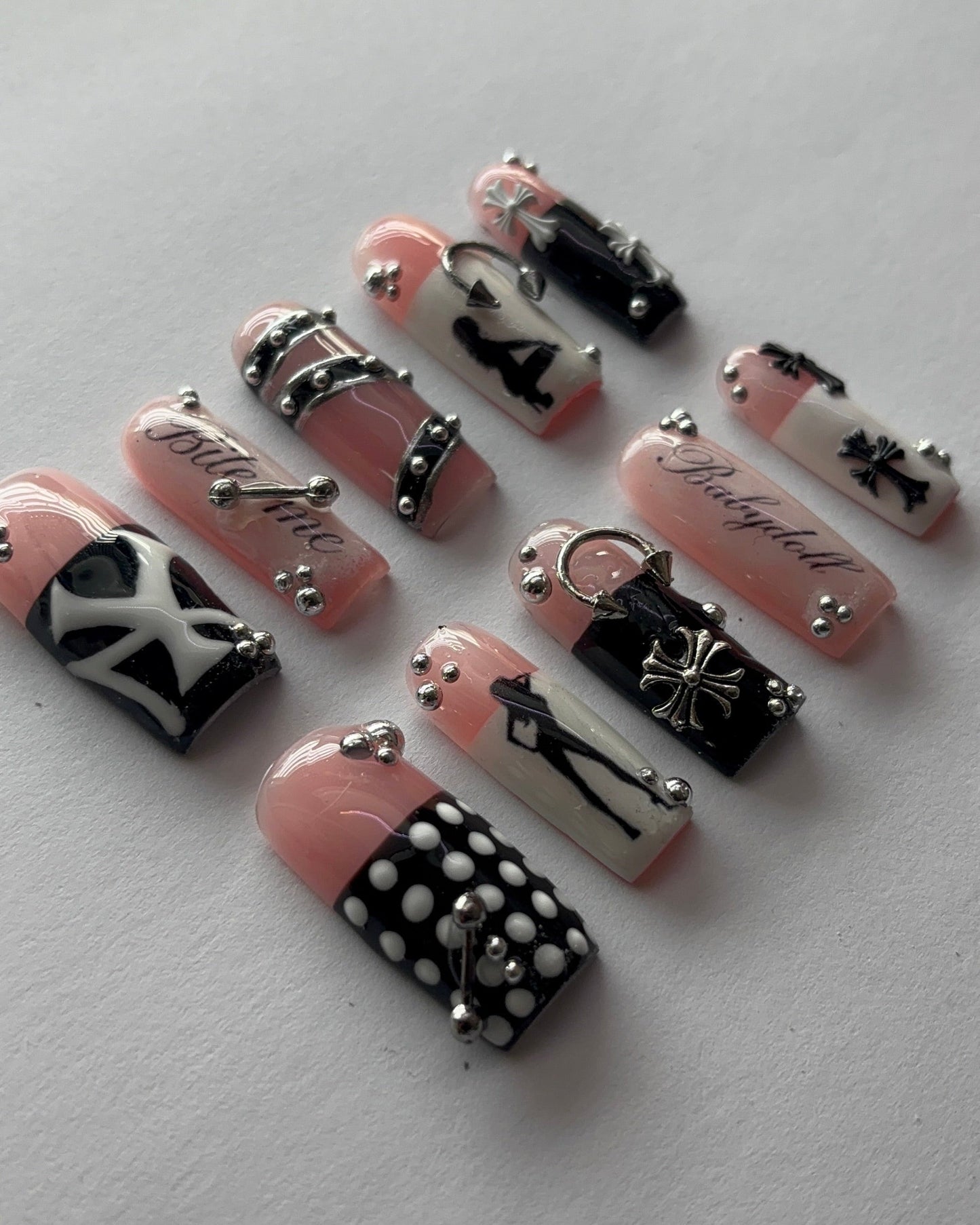 Bad Habit press-on nails - angle view