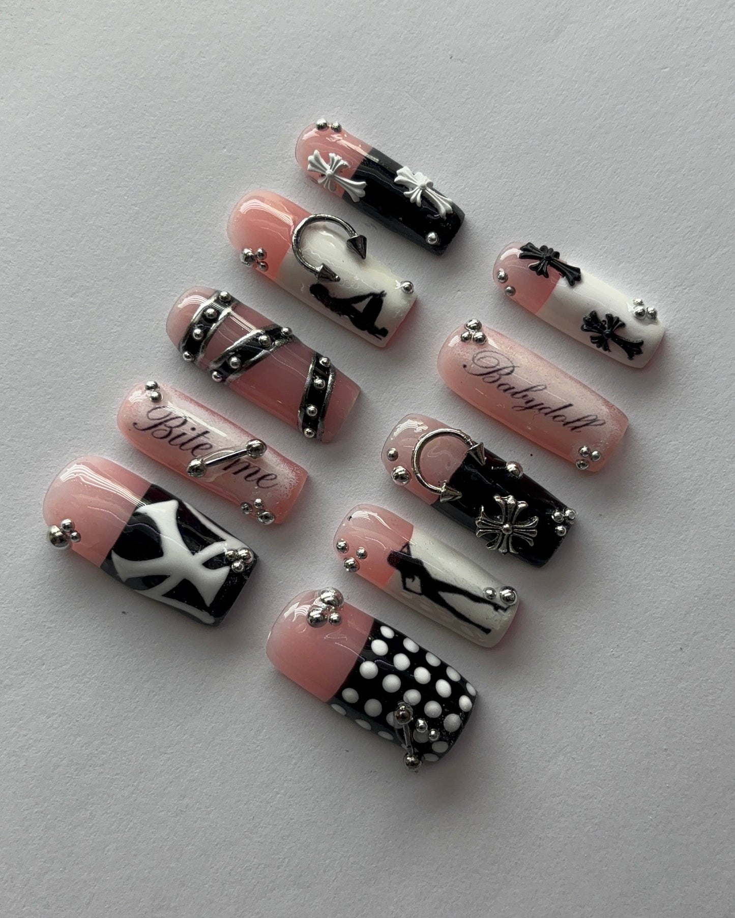 Bad Habit press-on nails - front view